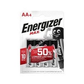 ELEM ENERGIZER MAX ALKÁLI AA 4DB